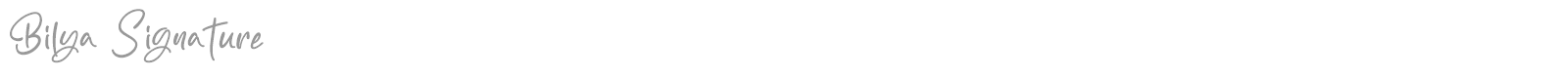 Bilya Signature font preview